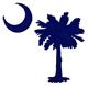 Sail cloth moon and palm tree