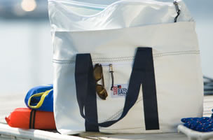 Personalized Boat Tote Bags Made of Sail cloth 