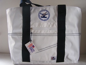 Personalized tote bag made of sail cloth