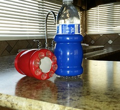 Suction Koozie on RV Counter Top
