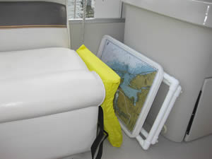 Folded Cockpit Table Customized with Chart